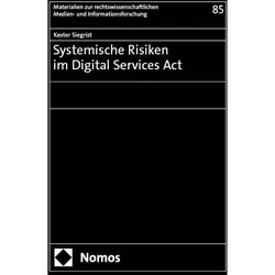 Systemische Risiken im Digital Services Act, Fachbücher