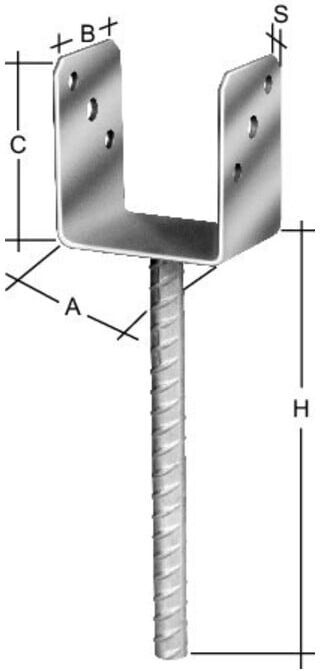 hadra Pfostenträger tzn 101 CE (4053569231404.)