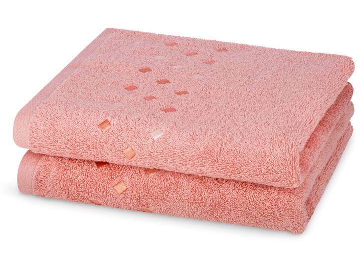 Handtücher ROSS Stoneline , rosa (rosenholz), B:50cm L:100cm, Frottier, Baumwolle, Handtücher, Handtücher, aus feinster Baumwolle