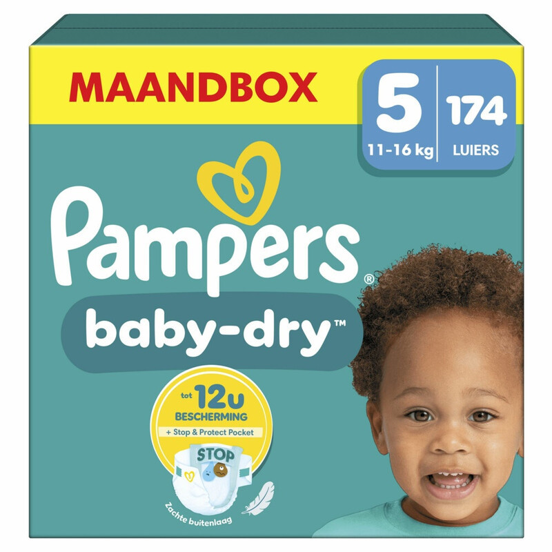 Pampers Baby-Dry Luiers Maat 5 – 174 stuks