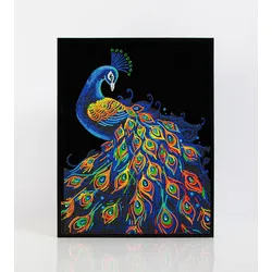 DIAMOND DOTZ - Diamond Painting Neon Pfau