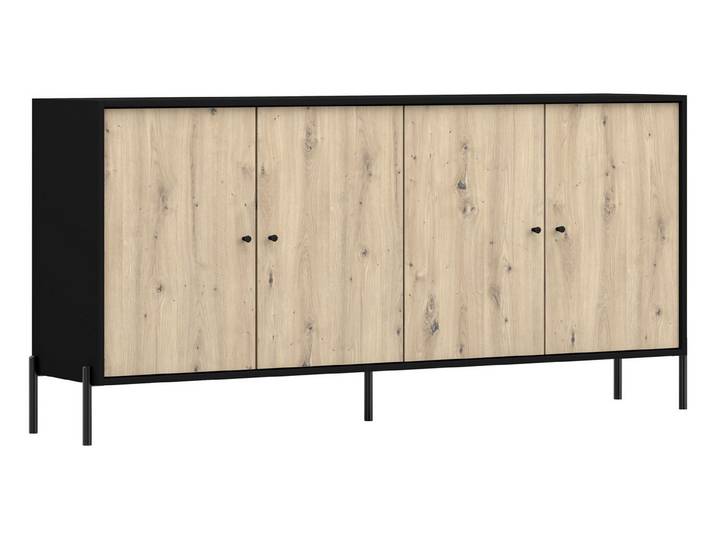 MOEBLO Kommode Rheon 4D (Sideboard Wohnzimmer Kommode Schlafzimmer Komodenschrank Highboard)