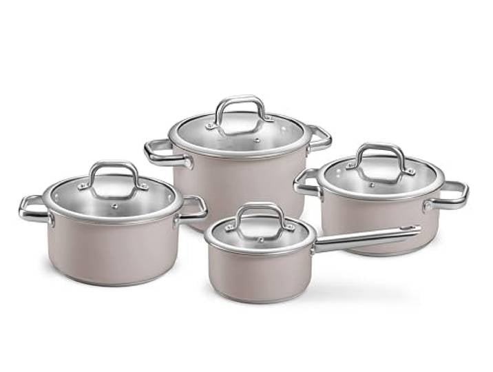 Tescoma Topfset DELIGHT Taupe, 8-teilig