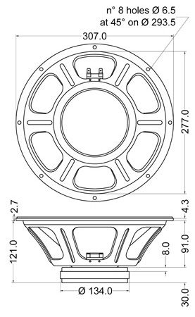 Jensen Jet Series Falcon 12" 8Ohm