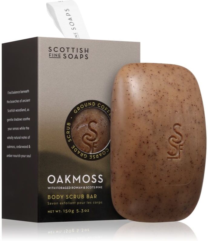 Scottish Fine Soaps Oakmoss exfoliating soap 150 g