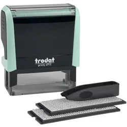 Trodat, Stempel, Typomatic Printy 4.0 Pastell Edition, selbstfärbender Stempel zum Selbersetzen