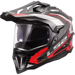 LS2 MX701 Explorer C Frontier II Endurohelm rot - M (57/58)