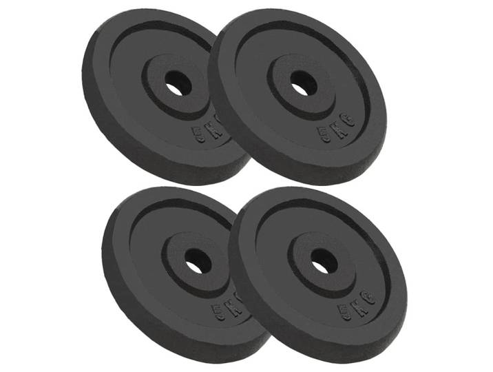 vidaXL Hantelscheiben 4 Stk. 4x5 kg Gusseisen