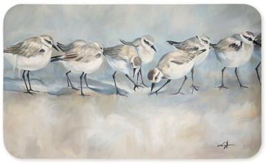 "Stupell Shore Birds In A Line Printed Anti-Fatigue Floor Mat, design by Ramona Murdock, 30""x18"""