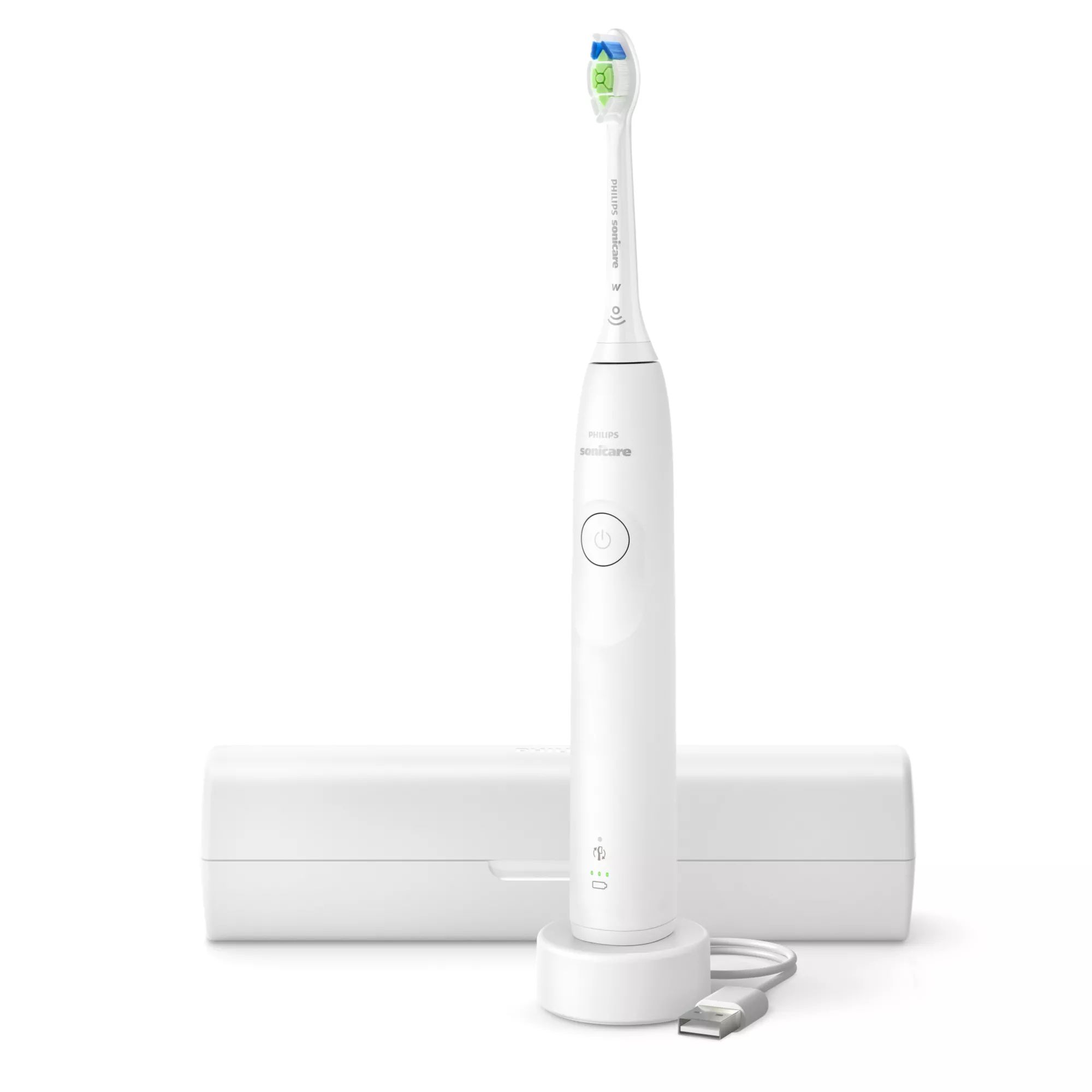 Philips Schall-Zahnbürste für Erwachsene 504 h HX7108/02 Sonicare 5300 (Weiß)
