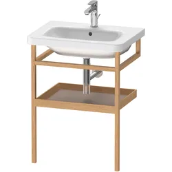 Duravit Möbel-Accessoires Handtuchhalter mit Ablage DuraStyle 9881, 590x440mm, DS988104376, Farbe: Basalt Matt / Eiche Massiv