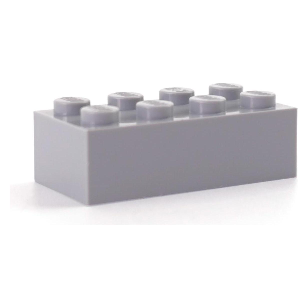 LEGO 2x4 Steine Hellgrau - 50 Stück - Light bluish grey bricks 3001 (3001, LEGO Zubehör) (3001)