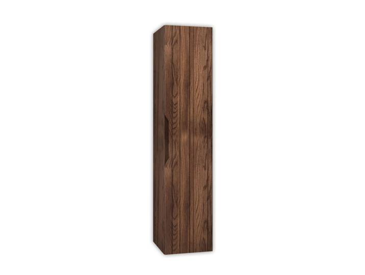 Colonne bain en MDF chêne foncé