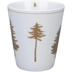 Krasilnikoff Happy Mug Forest, Ø8,7 x H10cm, gold