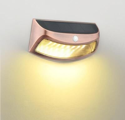 Snug & Styled Solar Motion Sensor Wall Light IP65 Waterproof Outdoor LED Security Lamp warm Light