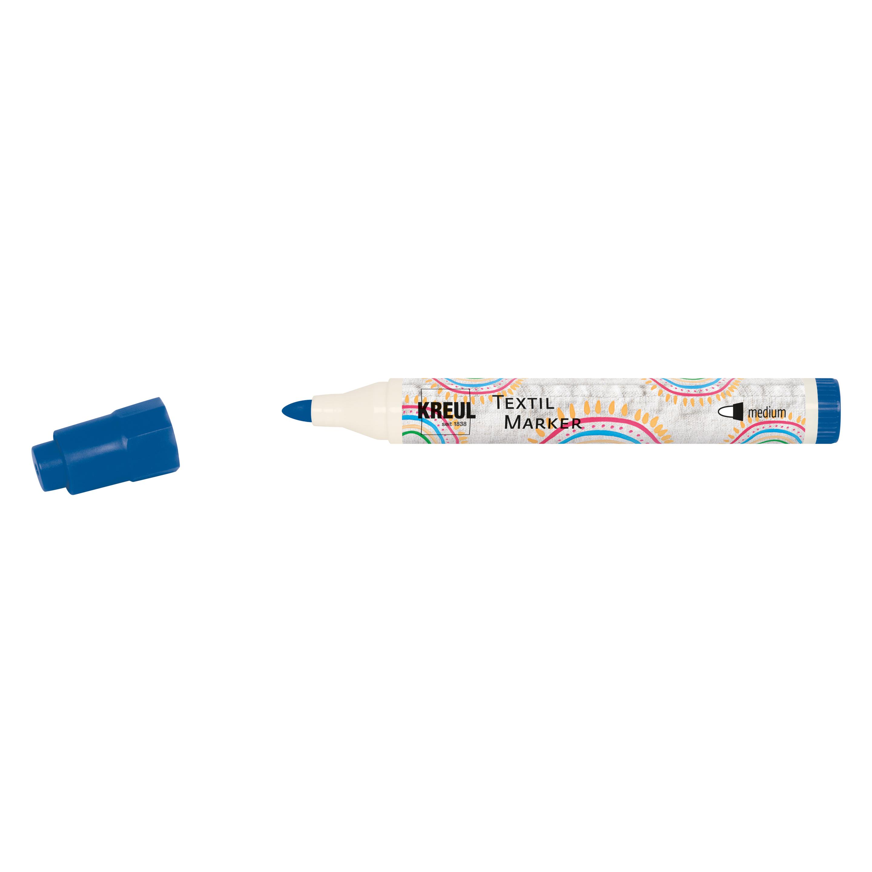 Kreul Textilmarker JAVANA "texi m"x medium", blau (1x) (90768)