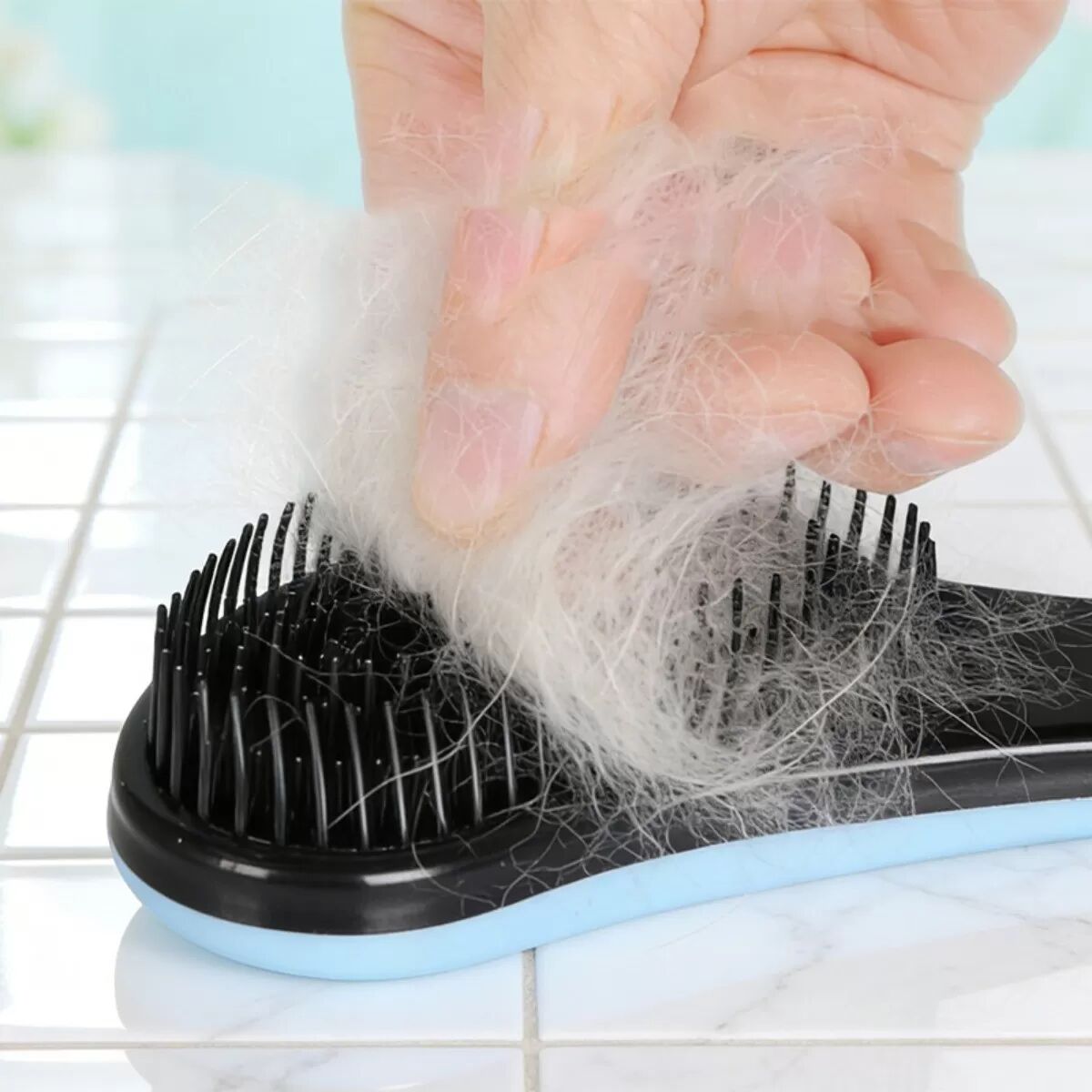 INF Anti-Static Haustier-Massagekamm 2er-Pack – 5D Weiche Zähne Entfilzender Grooming-Pinsel für Tiefenwirkung und Knotenschutz