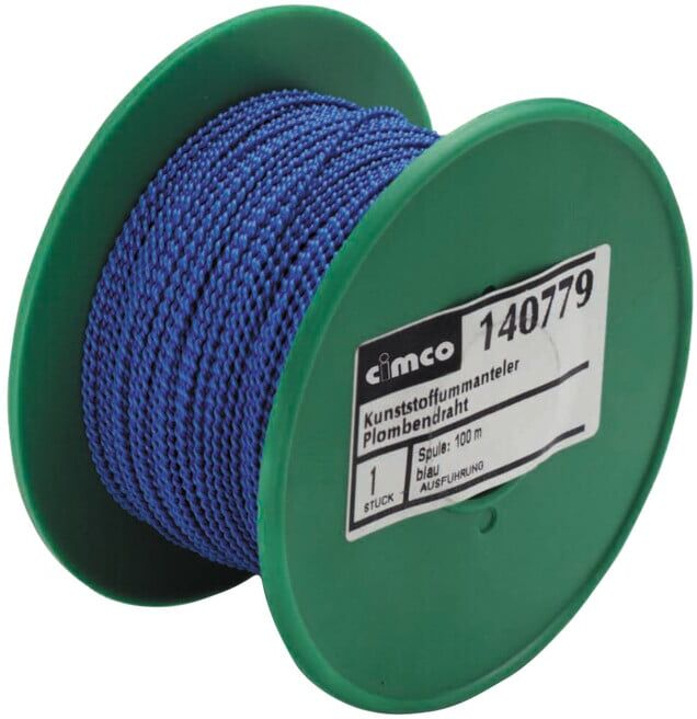 Cimco Fil de plomb bobine : 100 m, bleu 140779 (140779)