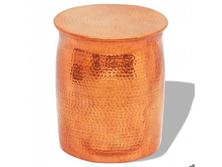 Meuble Table - HAOSHOP - Table basse/tabouret martelé en aluminium Couleur laiton/cuivre &01_15277