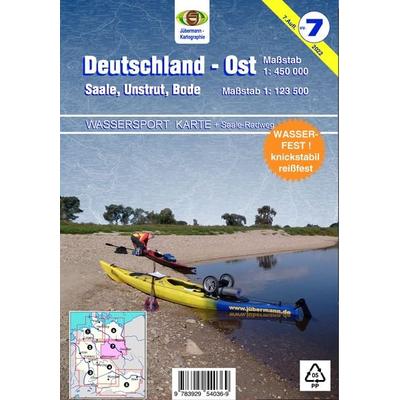 Wassersport-Wanderkarte / Deutschland Ost für Kanu- und Rudersport, Sonstige von Erhard Jübermann, Jübermann, E, 978-3-929540-36-9