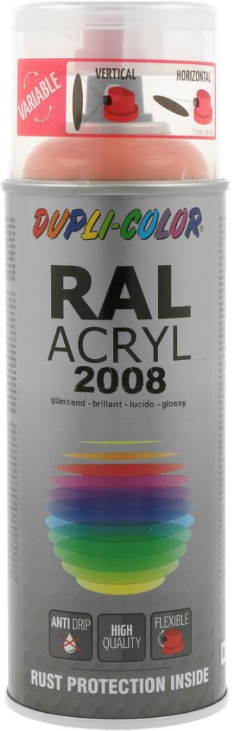 european aerosols DUPLI-COLOR RAL 2008 hellrotorange glanz, 400 ml