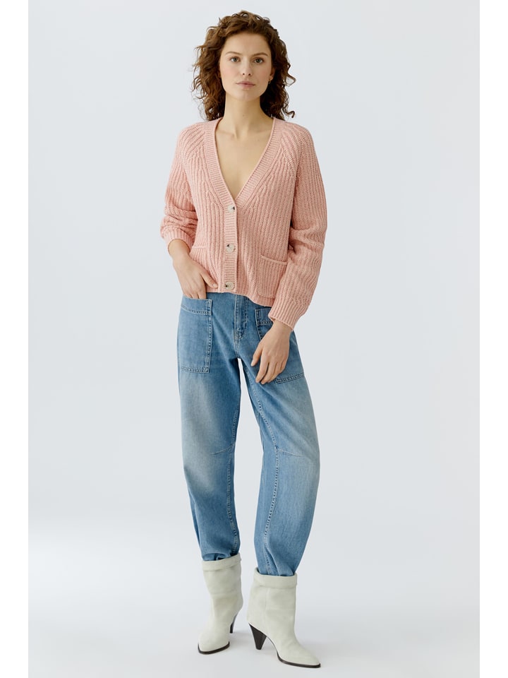 Oui Cardigan in Rosa - 42