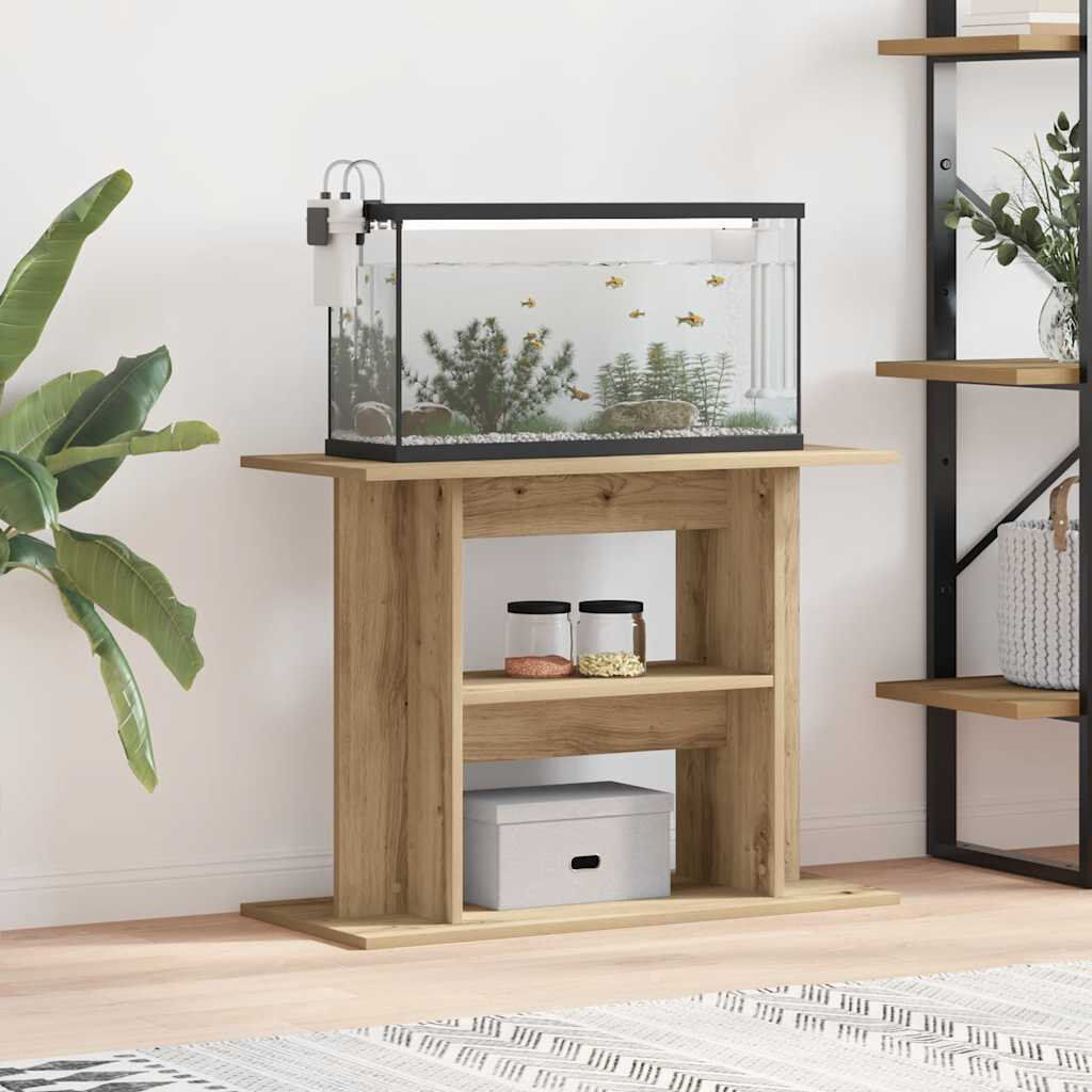 Archie & Oscar Cheryl Aquarium Stand Oak Handcrafted 60cm H x 80cm W x 35cm D