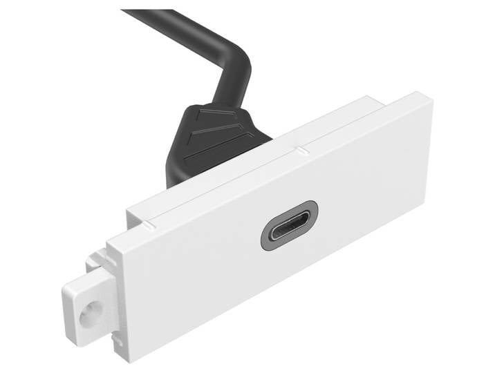 Vision TC3 USBC, USB C, USB 3.2 Gen 1 (3.1 Gen 1), Blanc, Polycarbonate (PC), 0,2 m, 21 mm