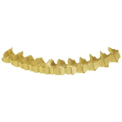 VEPATIM 6 Girlande aus Papier schwer entflammbar gold 16x10.5cm 3.6m