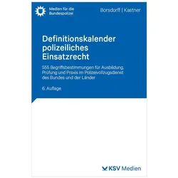 Borsdorff:Definitionskalender polizeili, Fachbücher von Anke Borsdorff, Martin Kastner