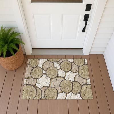 Addison Rugs Machine Washable Indoor/ Outdoor Modern Woods Chantille Rug