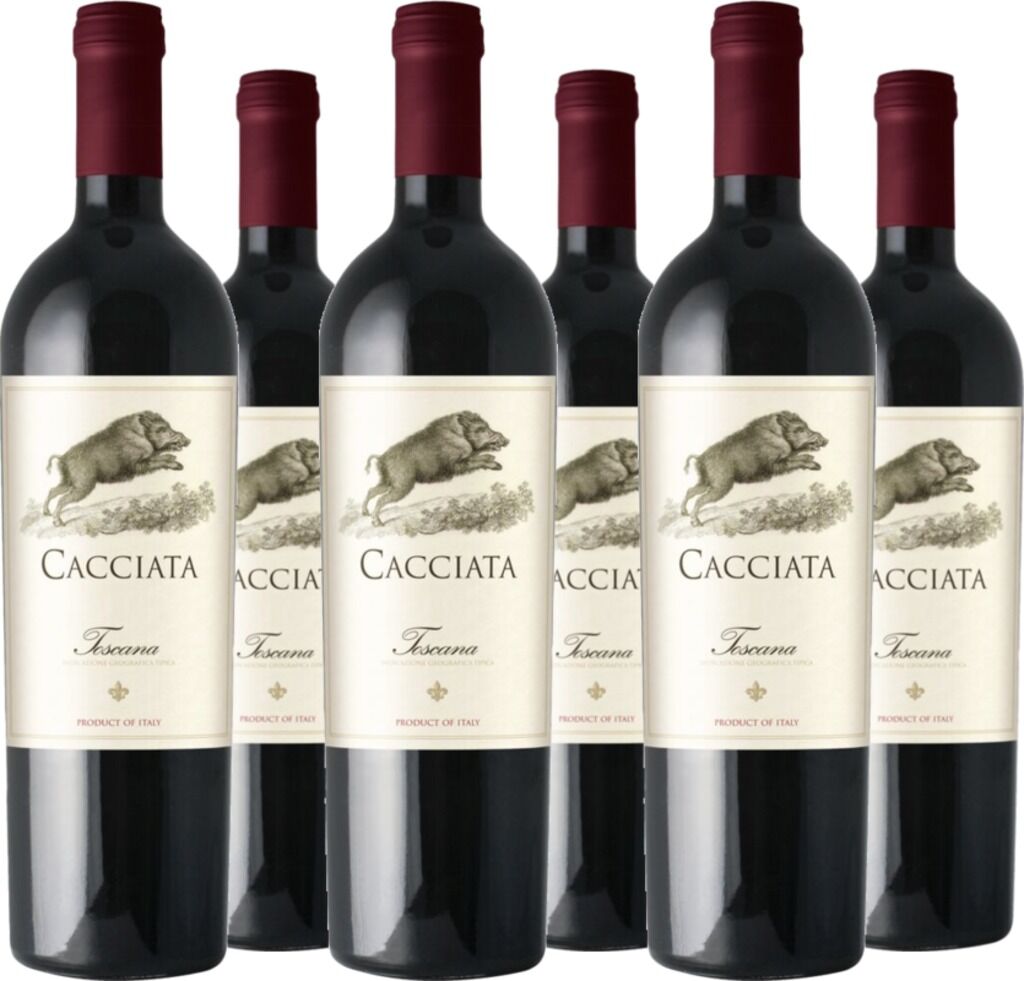 6er Vorteilspaket Toscana Rosso IGT Cacciata 2021 Cacciata