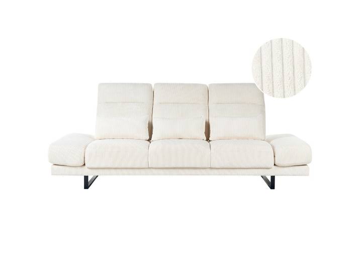 3-SITZER-SOFA Cord Hellbeige Ikast