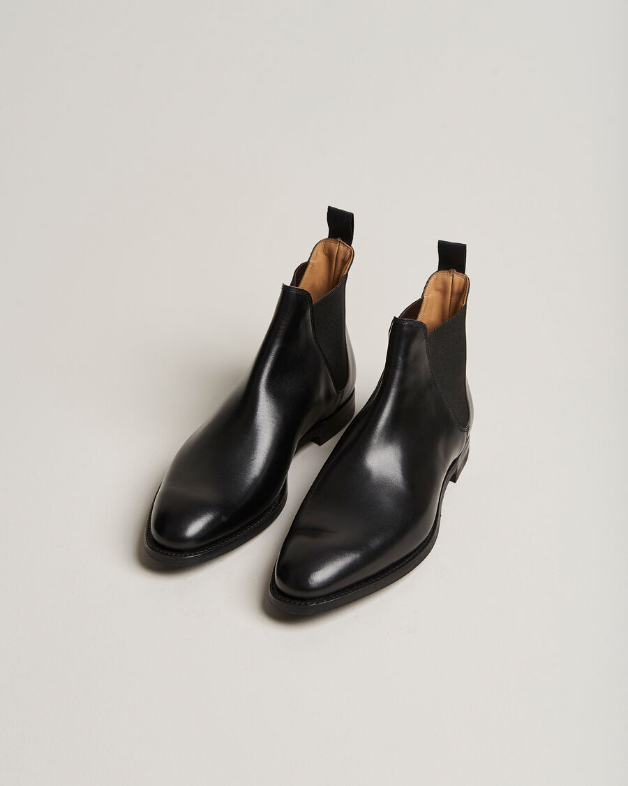 Crockett & Jones Chelsea 8 City Sole Black Calf men EU44,5 Sort