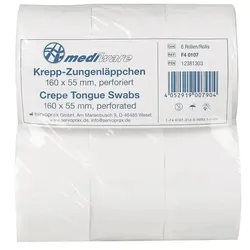 Krepp Zungenläppchen 160 x 55 mm
