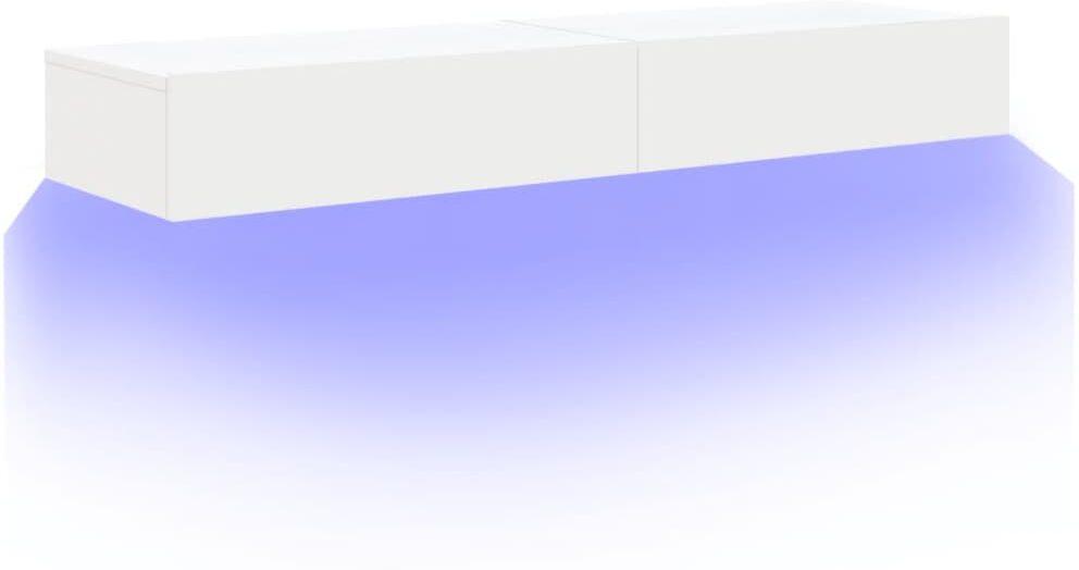 Metro Brielynn TV Cabinets with LED Lights Media Unit White