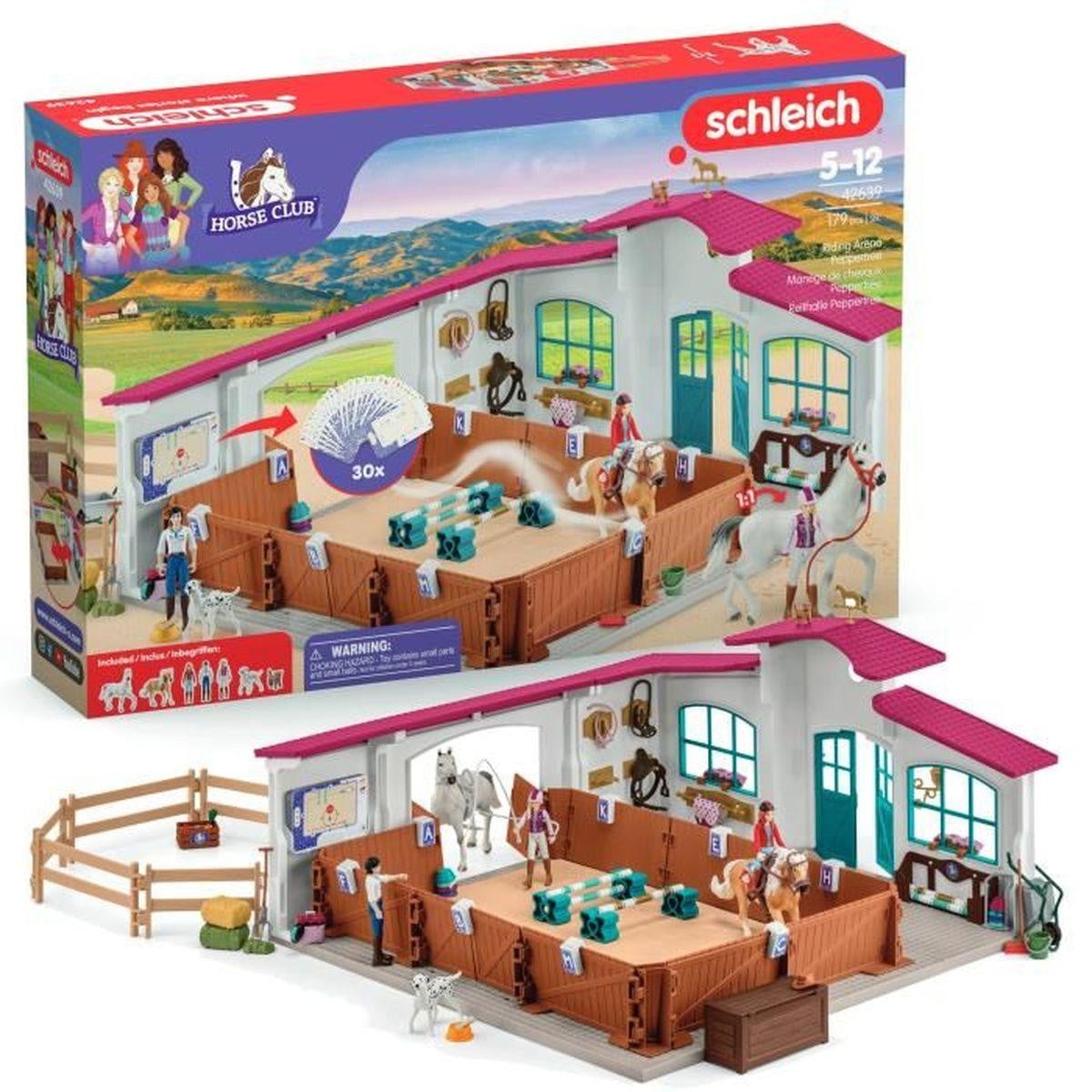 Schleich Horse Club 42639 Grand Manege Equestre Figurine en Accessoires Set