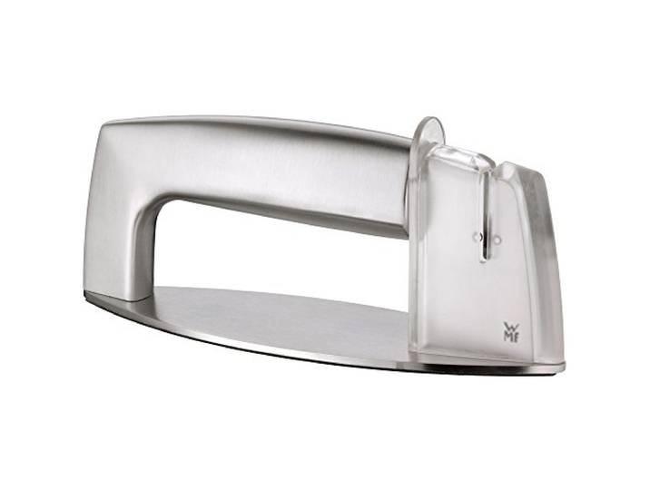 WMF Gourmet Messerschärfer, Schleifscheiben Hartmetall, Messerschleifer, Cromargan Edelstahl, Kunststoff, sichere Handhabung