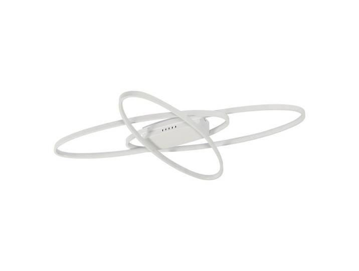 Nettlife Led-Deckenleuchte Brigitte 85/62/5 cm, Weiß, Metall, Oval, LED integrated, 62x5x85 cm, Lampen & Leuchten, LED Beleuchtung, LED-Deckenleuchten
