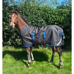 Horseware Amigo Ripstop 900D Foal Rug Turnout 200g Weidedecke black/classic blue Fohlendecke, Größe: 5'0
