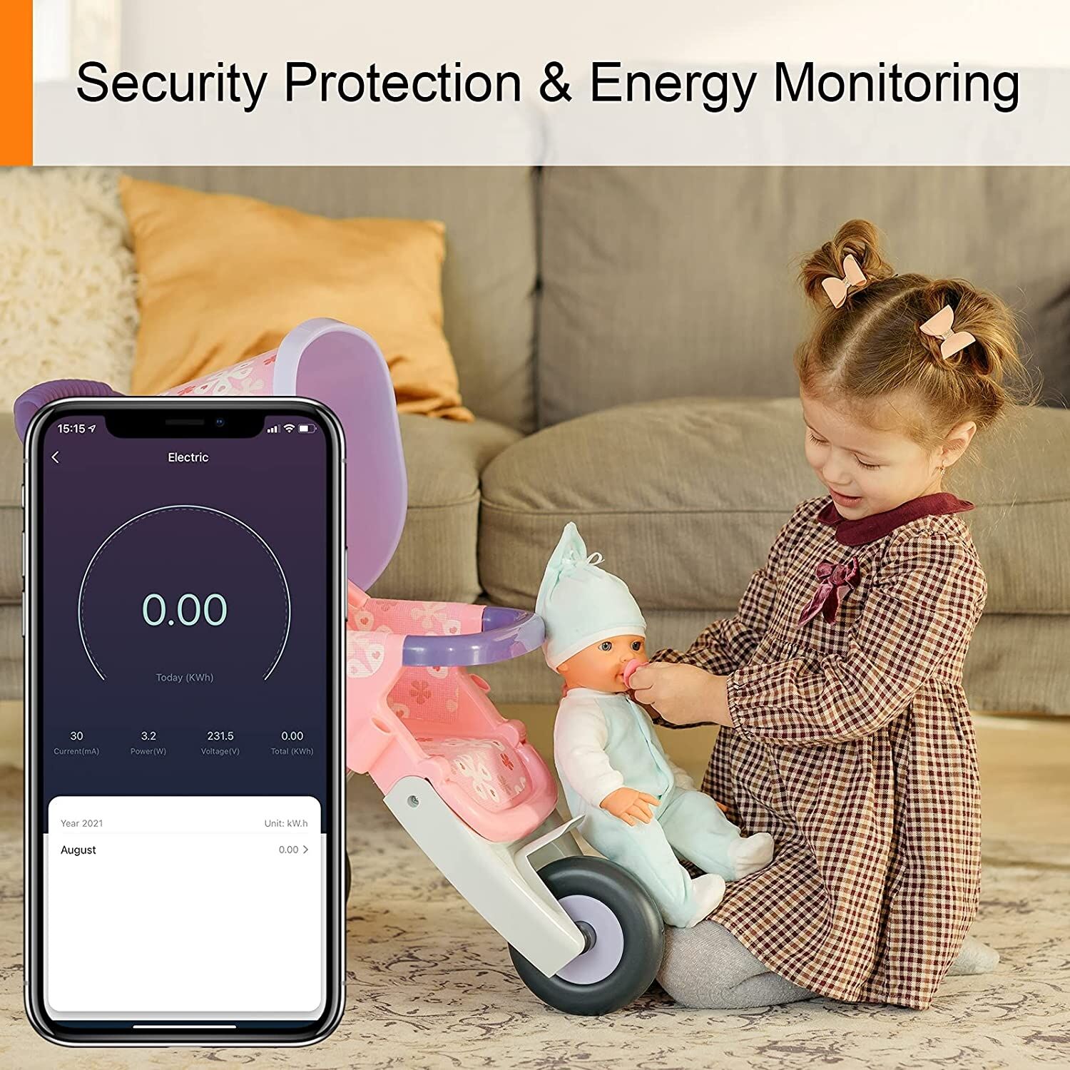 V-Tac Vt-5172 Presa Smart Alexa, Presa Wifi (Schuko), Presa Intelligente Con Monitoraggio Energia, Presa Temporizzata, Controllo Remoto, Compatibile Con Alexa, Google Home 10a 2300w 7696