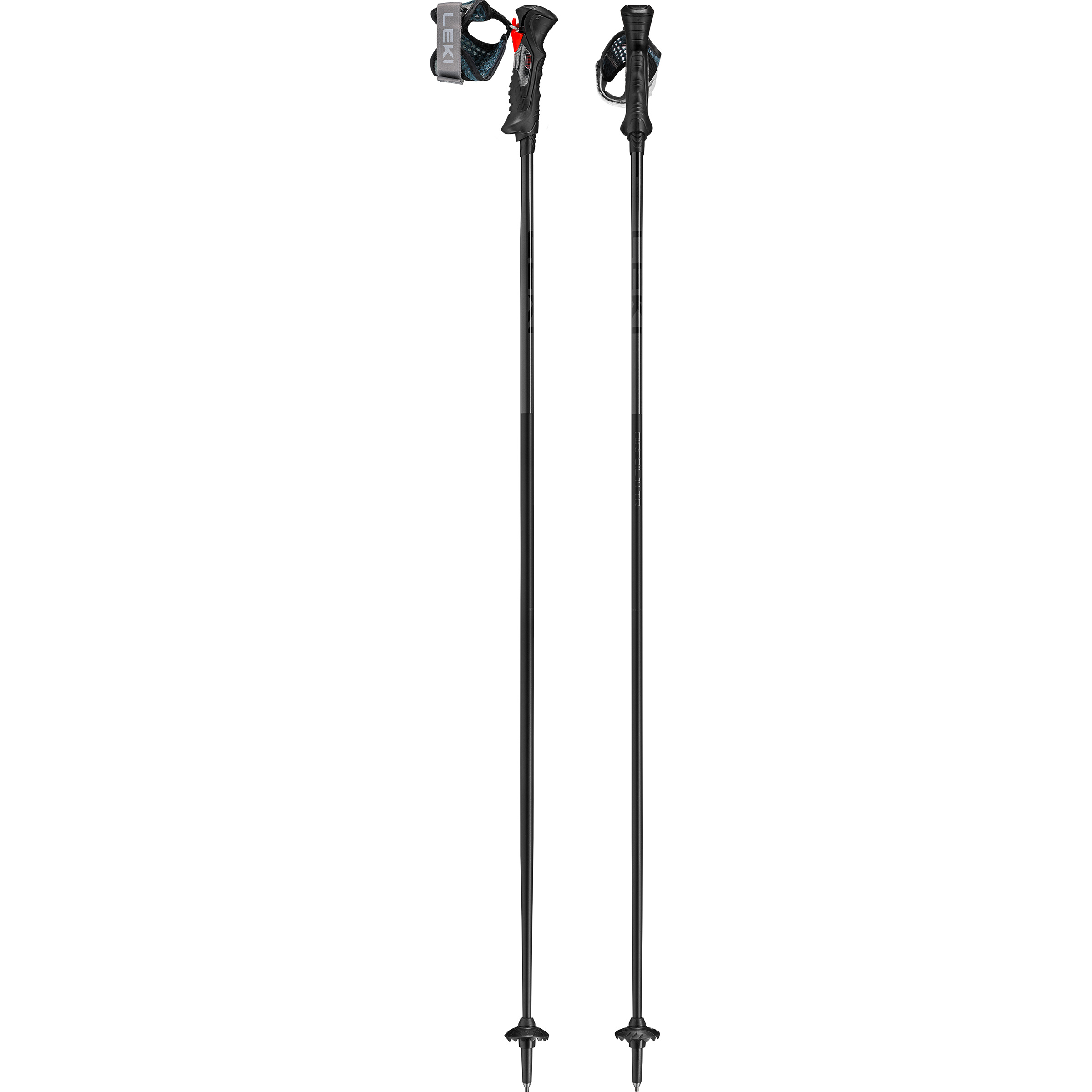 Leki Airfoil 14 TR Skistöcke Skistöcke grau Größe 115CM Skifahren
