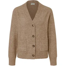 Tchibo - Strickjacke mit Wolle - Damen - Gr. XL - braun