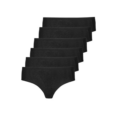 Hipster NINA VON C. "6er Pack Hipster Slipboutique", Damen, Gr. 42, schwarz, Obermaterial: 93% Baumwolle CO. 7% Elasthan EL., Unterhosen