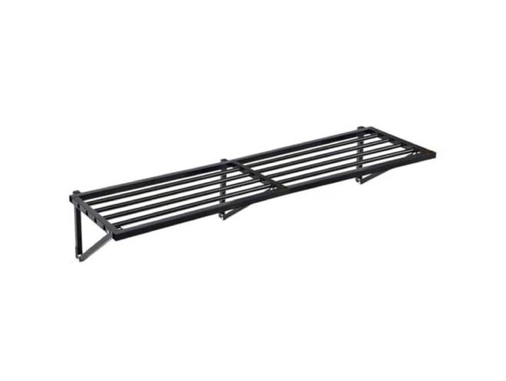 Schwerlast-Metallregal für Garagen, schwebende und wandmontierte Regale, robuste Aufbewahrung, ideal zum Organisieren von Werkzeugen und Organisation des Platzes (Schwarz, 150 x 40 cm)