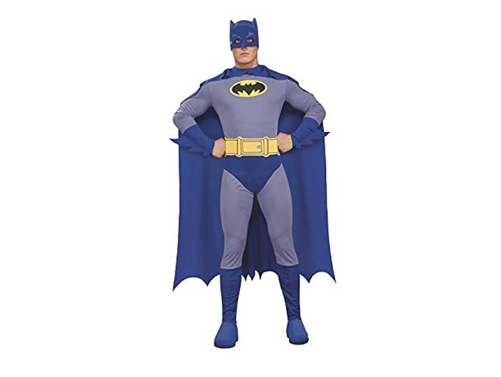 Rubie's Official Batman Volwassenenkostuum, blauw, grijs, S