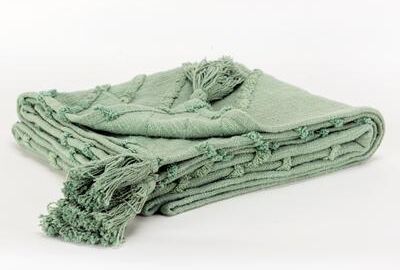 Rizzy Home Geometric Textured Cotton Throw