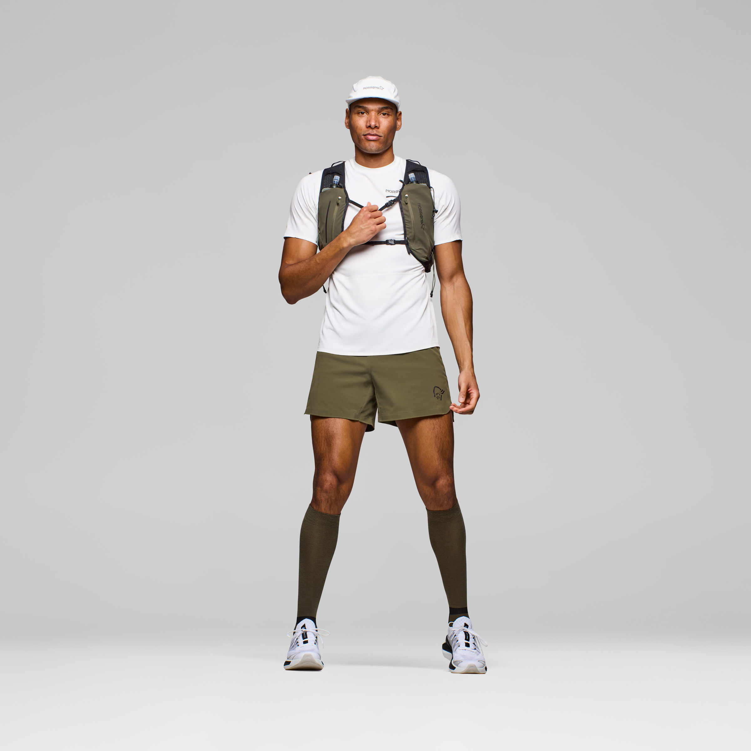 Norrona Senja Flex1 5" Herren Laufhose grau Größe M Trailrunning | Laufen Elastisch