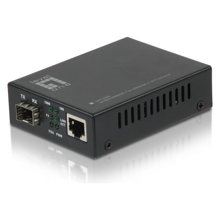LevelOne GVT-2000: Media Konverter RJ45-SFP (Media Konverter) (540678)