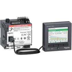 Schneider Electric METSEPM8214 Netzanalysator ION Klasse S, PowerLogic PM8214, Standard, DIN-Schiene mit Display, 512 MB, 256 Samples/Periode, DC